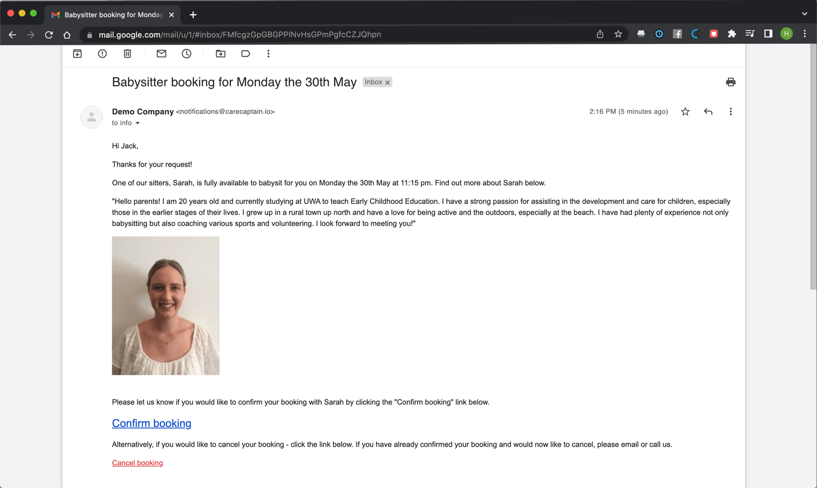 Email template preview